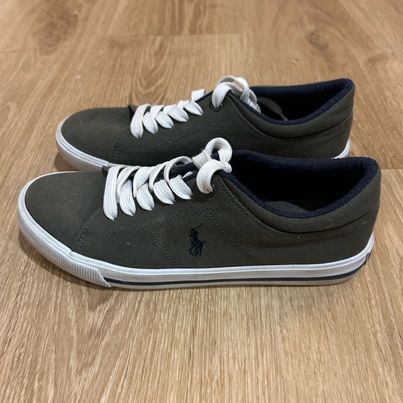 Polo by Ralph Lauren Kids' Canvas Sneakers - Olive Green - Picture 4 of 4